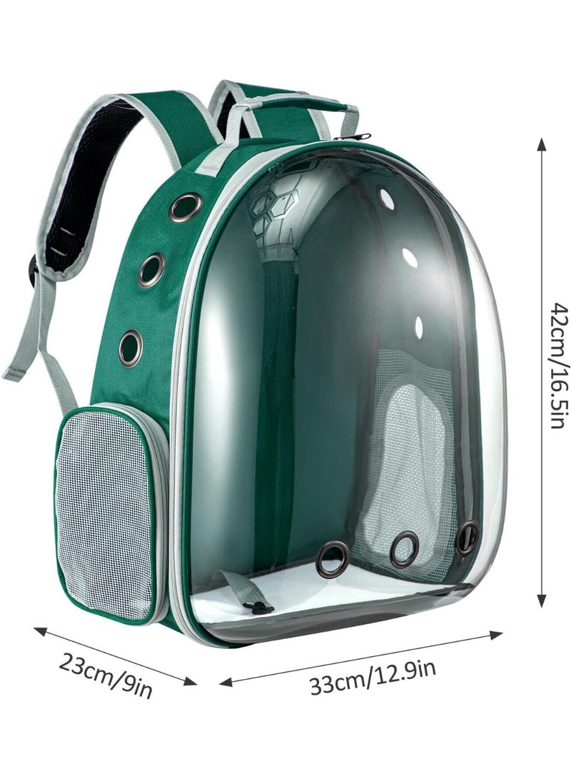 Transparent Bubble Cat Backpack Carrier, Space Capsule Design with Hard Dome, Breathable Mesh and Padded Straps, Hands-Free Pet Travel Backpack - Image 4